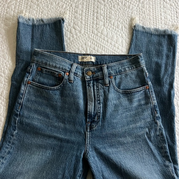 Madewell Denim - Madewell Frayed Hem Blue Jeans